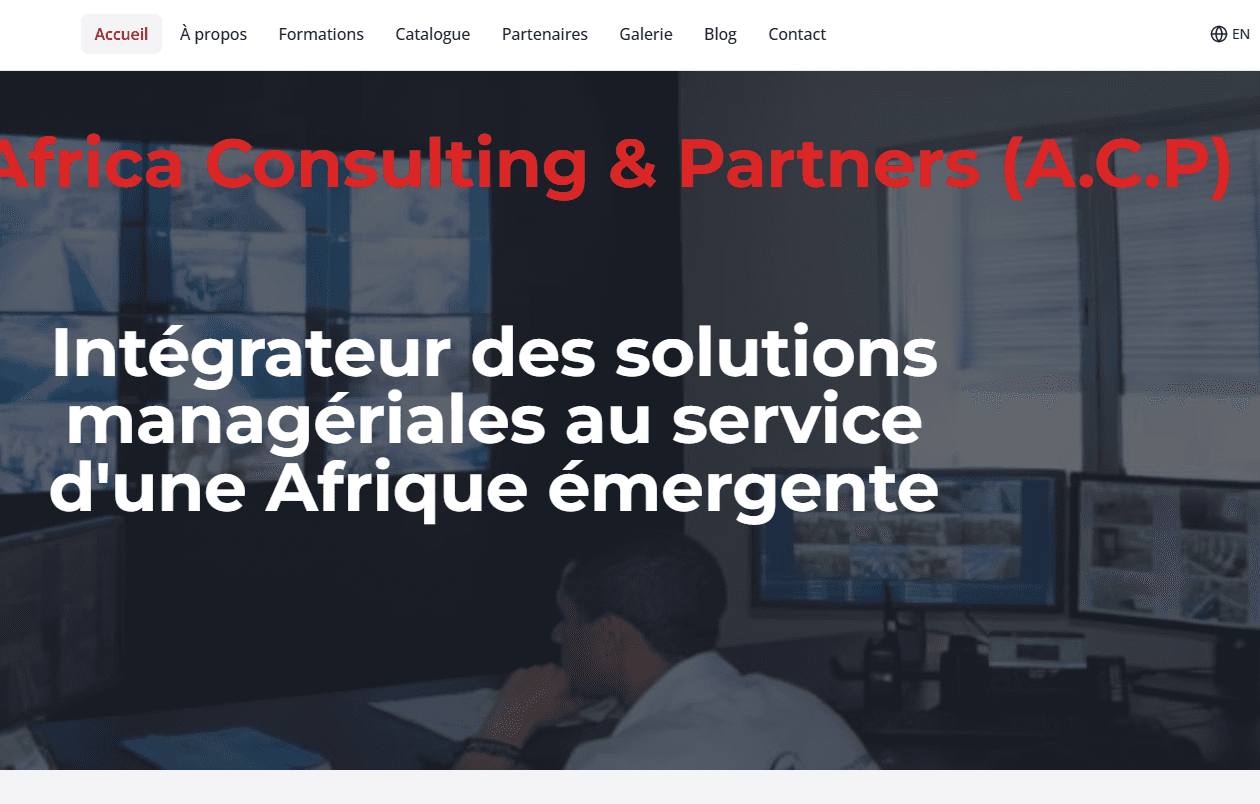 Site web institutionnel et présentation de services